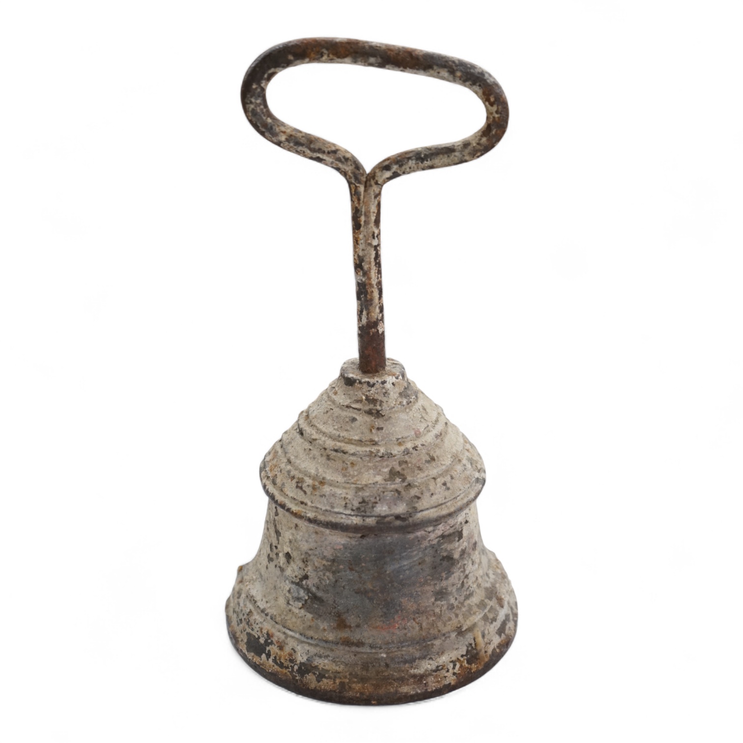 A 19th century cast iron bell shaped door stop, 29cm high